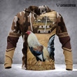 Spread stores ROOSTER 3D SHIRT 2612 Hoodie Over Print Plus Size