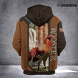 Spread stores ROOSTER 3D CHICKEN 2612 Hoodie Over Print Plus Size