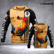 Spread Stores Rooster, Chicken 3D T shirt, Sweatshirt, Hoodie Over Print Plus Size