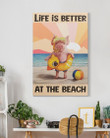 Life is better at the beach Gallery Wrapped Canvas Prints
