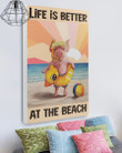 Life is better at the beach Gallery Wrapped Canvas Prints