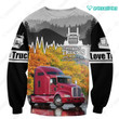 Spread stores Truck 3D Red Black Kw 1302 Hoodie Over Print Plus Size