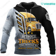 Spread stores Beautiful Truck 3D Yellow Kw 1302 Hoodie Over Print Plus Size