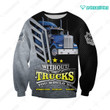 Spread stores Beautiful Truck 3D Blue Kw 1302  Hoodie Over Print Plus Size