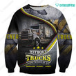 Spread stores 3D With Out truck Grey Kw 1302 Hoodie Over Print Plus Size
