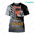 Spread stores Beautiful Truck 3D Orange Kw 1302  Hoodie Over Print Plus Size