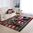 Spread Store 3D Bow Moose Flag Rug 2310