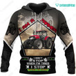 Spread stores I Am A Farmer 3D Red Black 1402 Hoodie Over Print Plus Size