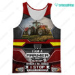 Spread stores I Am A Farmer 3D Red 1402  Hoodie Over Print Plus Size