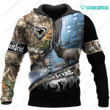 Spread stores  ELK Hunting 3D Camo 1102  Hoodie Over Print Plus Size