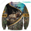 Spread stores  ELK Hunting Shirt 1102 Hoodie Over Print Plus Size