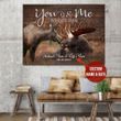 You And Me We Got This – Moose Custom Name Husband and Wife and Date Canvas, Poster Art A14072020