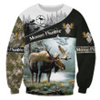 Spread stores Moose Hunter 3D 1408 Hoodie All Over Print Plus Size