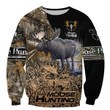Spread Stores Beautiful Moose Hunting Brown Camo 3D 6 0709 All Over Printed Shirts