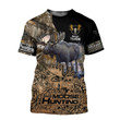 Spread Stores Beautiful Moose Hunting Brown Camo 3D 6 0709 All Over Printed Shirts