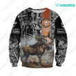 Spread Stores BEAUTIFUL MOOSE HUNTER CAMO 3D 0704 Hoodie All Over Plus Size