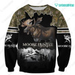 Spread stores Moose Hunting 3D 0602  Hoodie Over Print Plus Size
