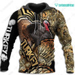 Spread stores Turkey 3D 2802 Hoodie Over Print Plus Size