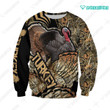 Spread stores Turkey 3D 2802 Hoodie Over Print Plus Size