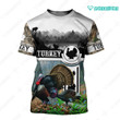 Spread stores TURKEY HUNTING 3D 1601 Hoodie Over Print Plus Size
