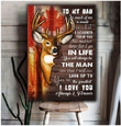 To My Dad Deer – Canada Canvas Wall Art