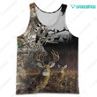 Spread stores Deer Hunting 1202  Hoodie Over Print Plus Size