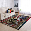 Spread Store 3D Deer Bow Hunting US Flag Rug, Large