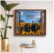 Ohcanvas Window Farm Angus Cows Live By Faith Canvas Wall Art Decor