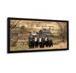 Ohcanvas Black Framed Canvas Live Like Someone Left The Gate Open Cows Canvas Wall Art Decor