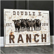 Ohcanvas Double K Ranch Cows Custom Canvas Wall Art Decor
