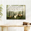 Ohcanvas In the forest and Cattle Cows For I know the plans I have for you Farm Farmhouse Canvas Wall Art Decor
