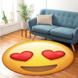 Icon Funny Premium Round Rug Floor Mat Carpet, Rug For Living Room, For Bedroom