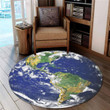 Love Earth Premium Round Rug Floor Mat Carpet, Rug For Living Room, For Bedroom