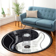 Love Electric Guitar Music Premium Round Rug Floor Mat Carpet, Rug For Living Room, For Bedroom