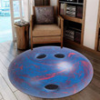 Love Bowling Ball Premium Round Rug Floor Mat Carpet, Rug For Living Room, For Bedroom