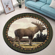 Love Moose Premium Round Rug Floor Mat Carpet, Rug For Living Room, For Bedroom