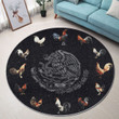 Estilo Mexicano Premium Round Rug Floor Mat Carpet, Rug For Living Room, For Bedroom