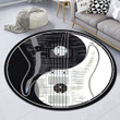 Love Electric Guitar Music Premium Round Rug Floor Mat Carpet, Rug For Living Room, For Bedroom