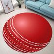 Love Cricket Ball Premium Round Rug Floor Mat Carpet, Rug For Living Room, For Bedroom