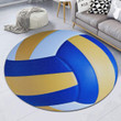 Love Volleyball Premium Round Rug Floor Mat Carpet, Rug For Living Room, For Bedroom