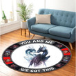 Love Dragon Premium Round Rug Floor Mat Carpet, Rug For Living Room, For Bedroom