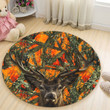 Deer Hunter Premium Round Rug Floor Mat Carpet, Rug For Living Room, For Bedroom