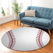Baseball Premium Round Rug, Floor Mat Carpet, Rug For Living Room, For Bedroom