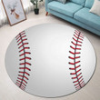 Baseball Premium Round Rug, Floor Mat Carpet, Rug For Living Room, For Bedroom