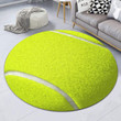 Tennis Ball Premium Round Rug, Floor Mat Carpet, Rug For Living Room, For Bedroom