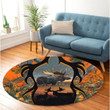 Love Moose Hunting Christmas Premium Round Rug, Floor Mat Carpet, Rug For Living Room, For Bedroom