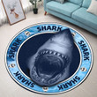 Shark Jaws Premium Round Rug, Floor Mat Carpet, Rug For Living Room, For Bedroom