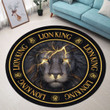 Love lion Christmas Premium Round Rug, Floor Mat Carpet, Rug For Living Room, For Bedroom