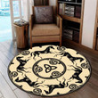 Celtic Horse Premium Round Rug, Floor Mat Carpet, Rug For Living Room, For Bedroom