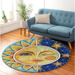 Sun And Moon Premium Round Rug, Floor Mat Carpet, Rug For Living Room, For Bedroom